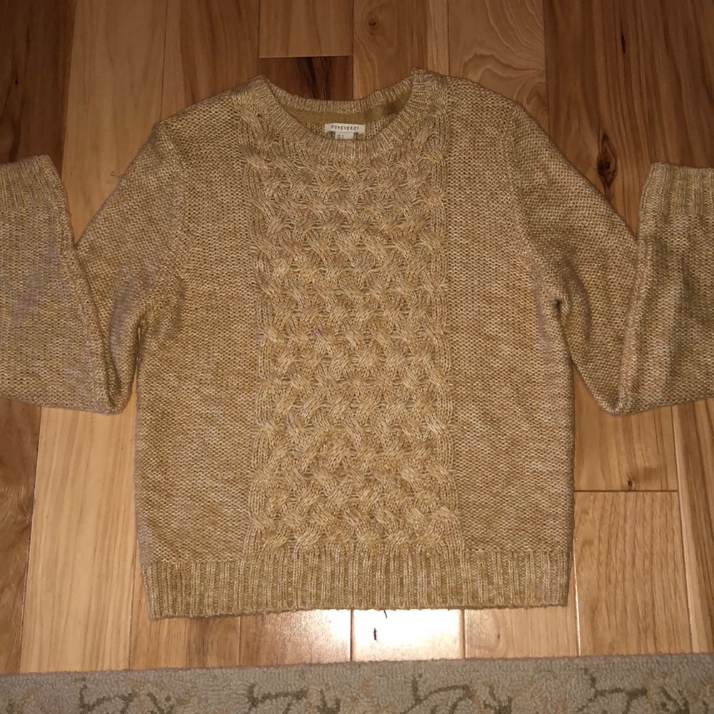 Forever 21 Mustard/Gold Sweater